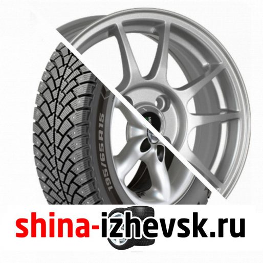 Колесо в сборе BF Goodrich G Force Stud 195/65 R15 Q 95 + Megami MGM-5 6xR15 4×100 ET40 DIA60.1 Серебристый в Ижевске